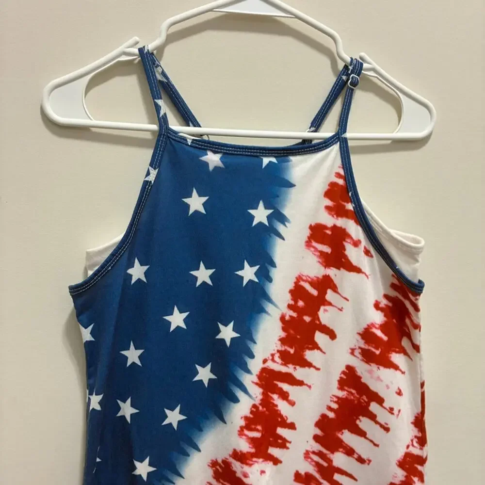 Patriotic Tie Dye Dress Size 14